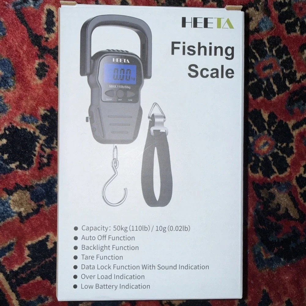 HEETA Fish Scale with Backlit LCD‎ Display 110 Lb Brand New In Box
